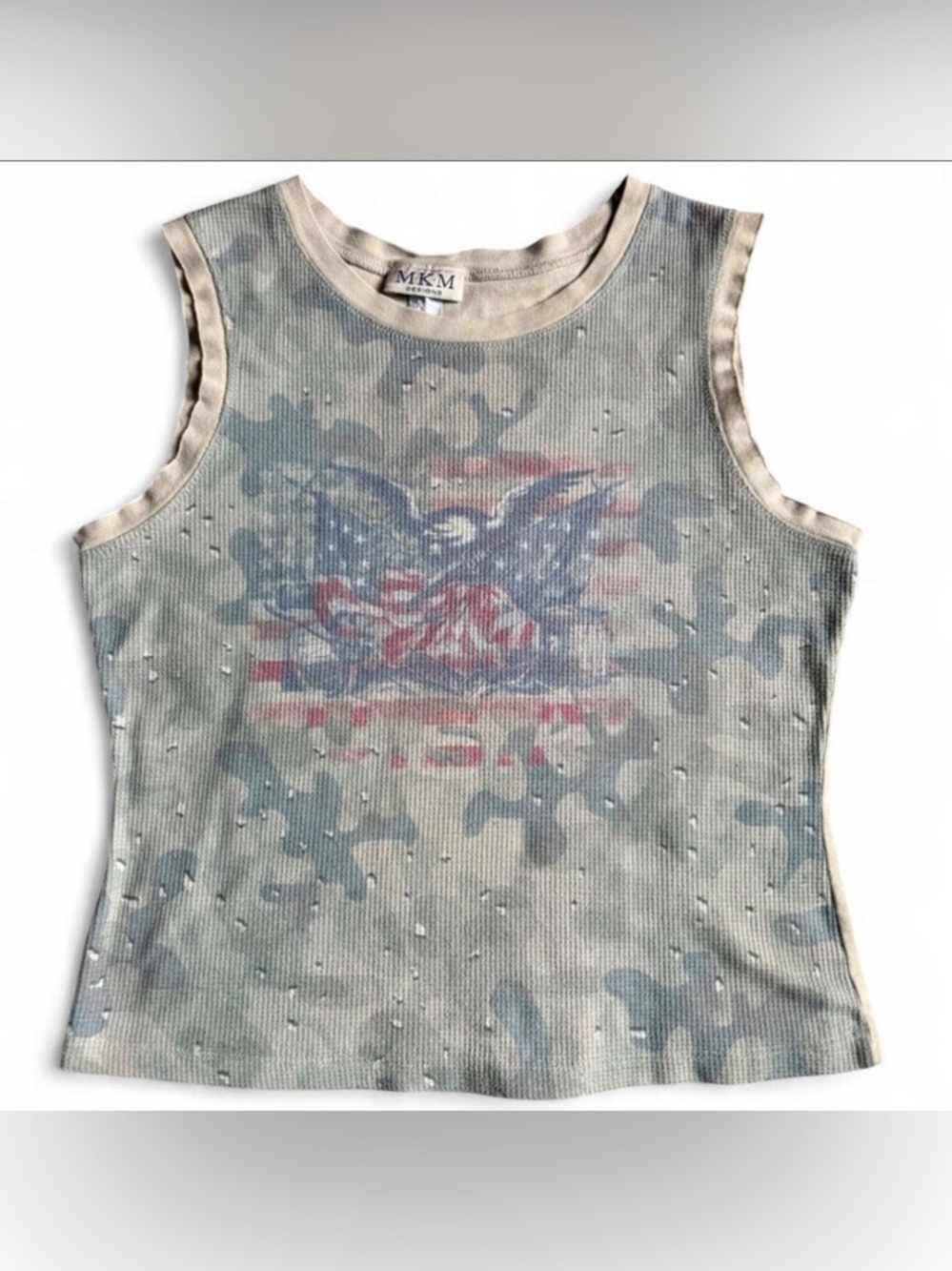 MKM USA Eagle Camo Tank Top
